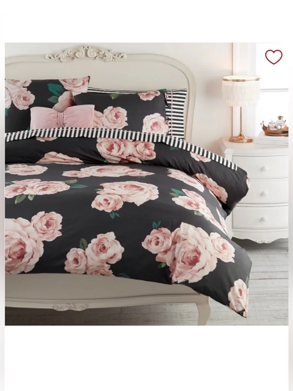 Pottery Barn Emily & Meritt Bed Of Roses full/queen  Duvet Cover